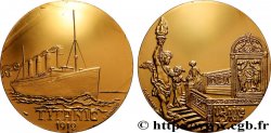 MER ET MARINE : PAQUEBOTS, NAVIRES, BATEAUX Médaille, Paquebot Titanic