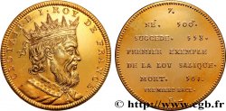 SÉRIE MÉTALLIQUE DES ROIS DE FRANCE Médaille, Règne de CLOTAIRE Ier - 7 - refrappe