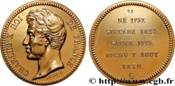 SÉRIE MÉTALLIQUE DES ROIS DE FRANCE Médaille, Règne de CHARLES X - 71 - refrappe ultra-moderne