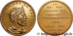 SÉRIE MÉTALLIQUE DES ROIS DE FRANCE Médaille, Lothaire - 33 - refrappe ultra-moderne