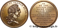 SÉRIE MÉTALLIQUE DES ROIS DE FRANCE Médaille, Louis XV - 66 - refrappe ultra-moderne