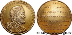 SÉRIE MÉTALLIQUE DES ROIS DE FRANCE Médaille, HENRI IV - 63 - refrappe ultra-moderne