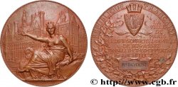 TROISIÈME RÉPUBLIQUE Médaille, Réédification de l’hôtel de ville