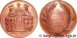 III REPUBLIC Médaille, Enseignement primaire