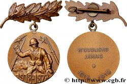CINQUIÈME RÉPUBLIQUE Médaille, Aux anciens combattants