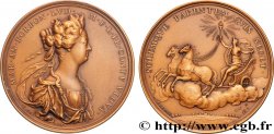 LOUIS XV THE BELOVED Médaille, Marie Anne de Bourbon, princesse de Conti, refrappe