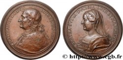 LORRAINE - DUCHÉ DE LORRAINE - BERTHE DE SOUABE Médaille, Mathieu I, duc de Lorraine, et Berthe (Judith) de Souabe