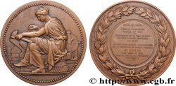 III REPUBLIC Médaille, École Somasco transformée en école primaire supérieure