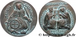 QUATRIÈME RÉPUBLIQUE Médaille, Fondation de l’abbaye Sainte Croix de Poitiers, Sainte Radegonde