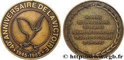 V REPUBLIC Médaille, 40e anniversaire de la victoire, Hommage du Conseil général du Calvados