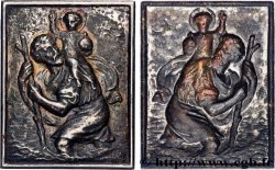 MÉDAILLES RELIGIEUSES Plaquette, Saint Christophe