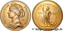 CINQUIÈME RÉPUBLIQUE Médaille, Bicentenaire de la prise de la Bastille