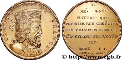SÉRIE MÉTALLIQUE DES ROIS DE FRANCE Médaille, Clovis - 5 - refrappe ultra-moderne