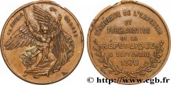III REPUBLIC Médaille, Déchéance de l’Empereur Napoléon III