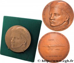 AERONAUTICS - AVIATION : AVIATORS & AIRPLANES Médaille, Roland Garros et la première traversée de la Méditerranée