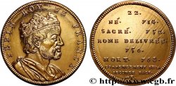 SÉRIE MÉTALLIQUE DES ROIS DE FRANCE Médaille, Roi Pépin le Bref - 22 - refrappe ultra-moderne