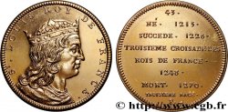 METALLIC SERIES OF THE KINGS OF FRANCE Médaille, Saint Louis - 43 - refrappe ultra-moderne