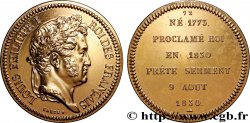 METALLIC SERIES OF THE KINGS OF FRANCE Médaille, Louis-Philippe - 72 - refrappe ultra-moderne