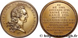 SÉRIE MÉTALLIQUE DES ROIS DE FRANCE Médaille, Louis XV - 66 - refrappe ultra-moderne