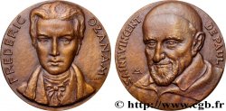 RELIGIOUS MEDALS Médaille, Frédéric Ozanam, Saint Vincent de Paul