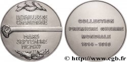 QUINTA REPUBLICA FRANCESA Médaille, Batailles de Champagne, Collection première guerre mondiale