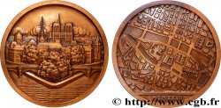 TERCERA REPUBLICA FRANCESA Médaille, Paris et l’île de la Cité par Pierre Turin,refrappe