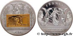 FUNFTE FRANZOSISCHE REPUBLIK Médaille, Histoire de la monnaie française, 5000 francs