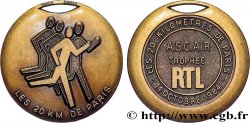 QUINTA REPUBLICA FRANCESA Médaille, Les 20 kilomètres de Paris