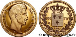 L OR DE LA FRANCE Médaille, Reproduction de monnaie, Essai de la 100 Francs or Charles X