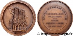 CINQUIÈME RÉPUBLIQUE Médaille, Incendie de la cathédrale de Reims, Amicale des anciens des T.N.B.