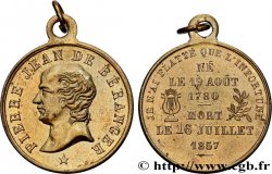 SEGUNDO IMPERIO FRANCES Médaille, Pierre Jean Béranger