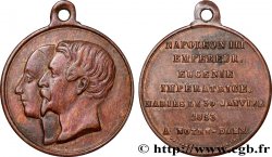 SECOND EMPIRE Médaille, Mariage de Napoléon III et d’Eugénie