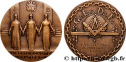 TROISIÈME RÉPUBLIQUE Médaille, A:. L:. G:. D:. G:. A:. D:. L’U:.