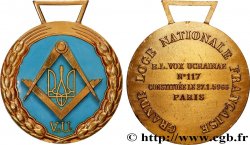 CINQUIÈME RÉPUBLIQUE Médaille, Grande Loge Nationale Française, Loge Vox Ucrainae n°117