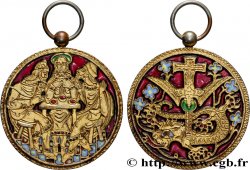 MÉDAILLES RELIGIEUSES Médaille, Repas avec le Christ, Pèlerins d’Emmaüs