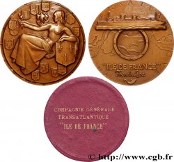 IV REPUBLIC Médaille, Compagnie Transatlantique, Île-de-France