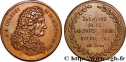 LOUIS XIV LE GRAND OU LE ROI SOLEIL Médaillette, Jean Baptiste Colbert et les Gobelins