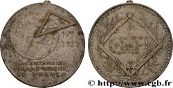 CINQUIÈME RÉPUBLIQUE Médaille, Bicentenaire du Grand Orient de France