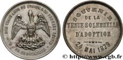 BELGIQUE - ROYAUME DE BELGIQUE - LÉOPOLD II Médaille, Orient de Bruxelles, Les vrais amis de l’Union et du Progrès réunis