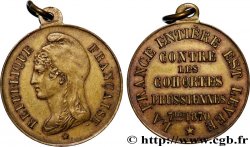 TROISIÈME RÉPUBLIQUE Médaille, Contre les cohortes prussiennes