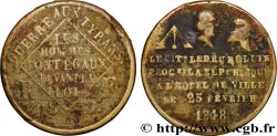 DEUXIÈME RÉPUBLIQUE Médaille, Guerre aux tyrans, Premier anniversaire de la République