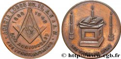 FRANC - MAÇONNERIE Médaille, 60e anniversaire de l’Acacia Lodge n°II