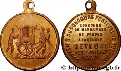 III REPUBLIC Médaille, Souvenir du concours festival de musique, Concours de manoeuvres de pompes à incendie