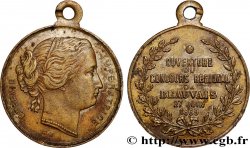 SECOND EMPIRE Médaillette, Eugénie impératrice, Ouverture du concours régional