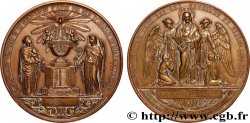 TROISIÈME RÉPUBLIQUE Médaille de baptême et première communion