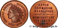 ÉTATS-UNIS D AMÉRIQUE Médaille, Bicentenaire, David Thomason Alexander, numismate