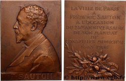 TERZA REPUBBLICA FRANCESE Plaquette, Frédéric Sauton, conseiller municipal de Paris