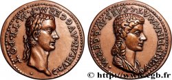 V REPUBLIC Médaille, Reproduction d’un aureus de Caligula et Agrippine mère pour Lyon