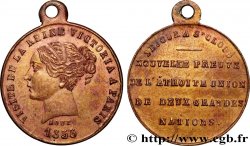 SECOND EMPIRE Médaille, Visite de la reine d’Angleterre, séjour à St Cloud
