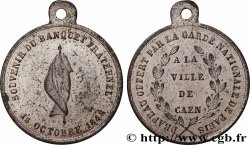 DEUXIÈME RÉPUBLIQUE Médaille, Souvenir du banquet fraternel XF/AU